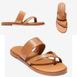COLE HAAN FELICIA THONG LEATHER SLIDE SANDAL